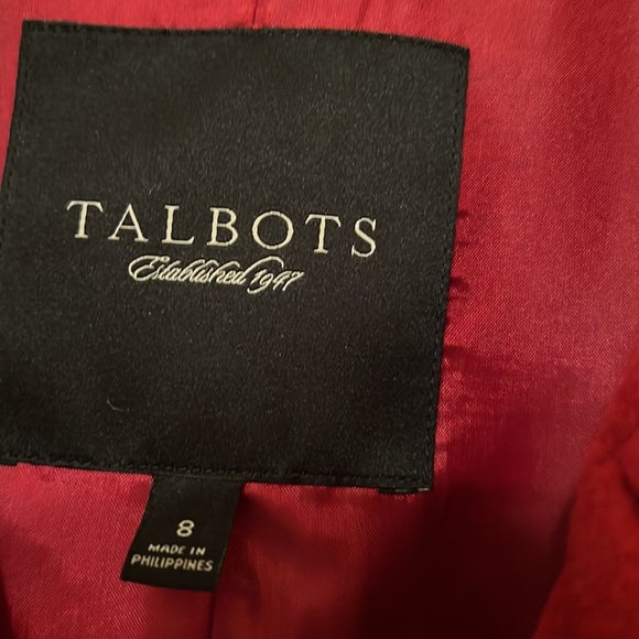 Talbots red coat - Picture 6 of 9